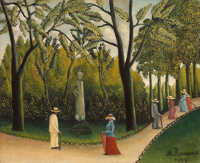 Henri Rousseau Luxembourg Gardens. Monument to Chopin china oil painting image